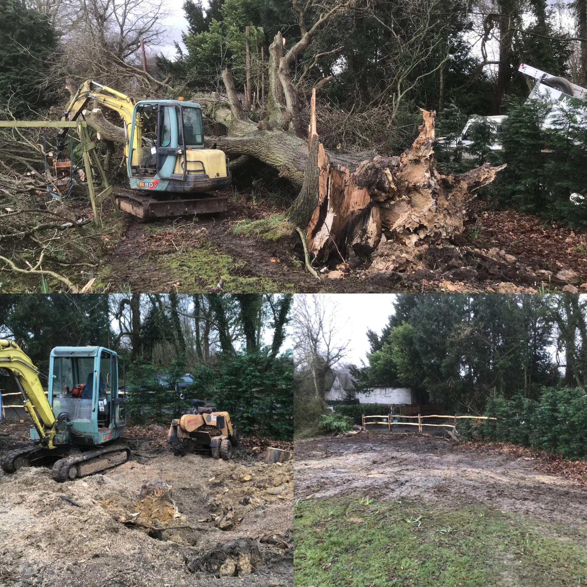 A photo from the Storm damage case study in Heathfield.